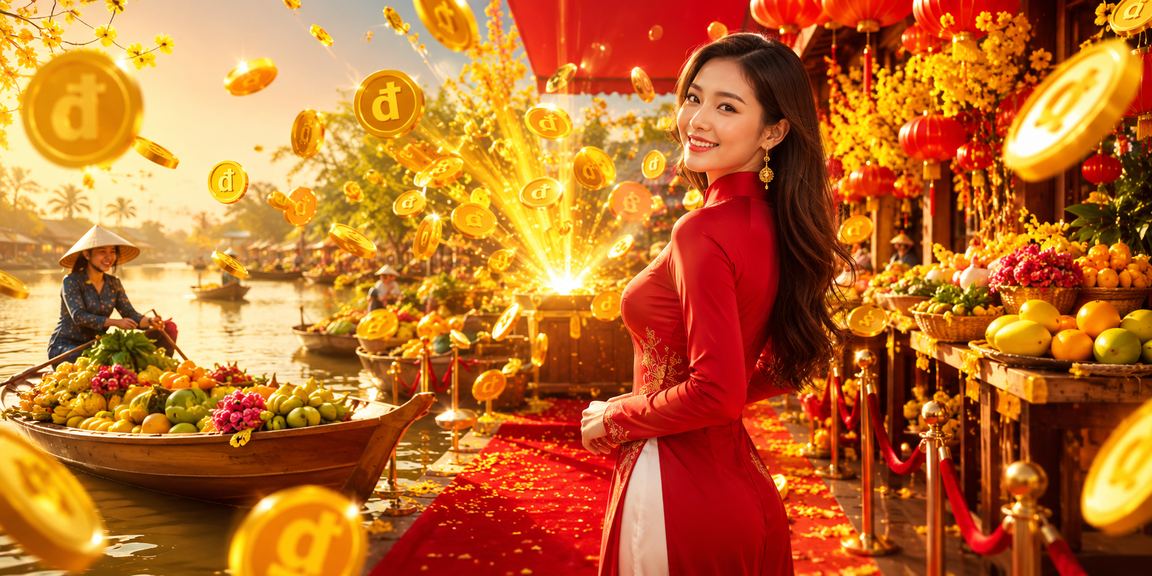 Slot game chủ đề Tết tại khu vực Mekong – không khí lễ hội rực rỡ